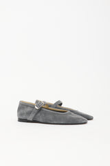 Le Monde Beryl Suede Mary Jane Flat
