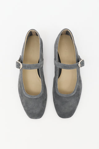 Le Monde Beryl Suede Mary Jane Flat