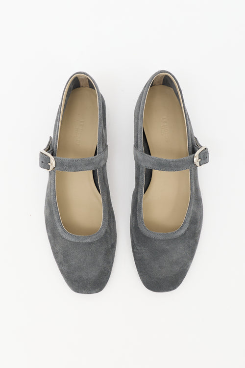 Le Monde Beryl Suede Mary Jane Flat