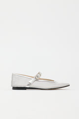 Le Monde Beryl Mesh Metallic Maryjane  Flat