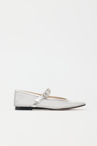 Le Monde Beryl Mesh Metallic Maryjane  Flat