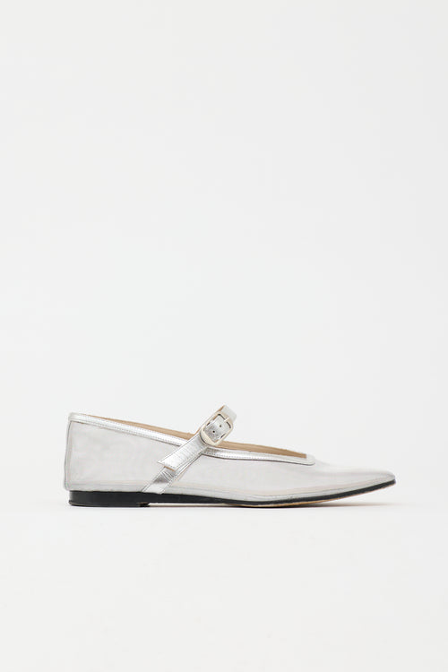 Le Monde Beryl Mesh Metallic Maryjane  Flat