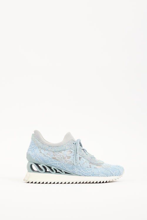 Le Silla Blue Lace Reiko Wave Sneaker