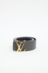 Louis Vuitton Leather Damier LV Buckle Reversible Belt