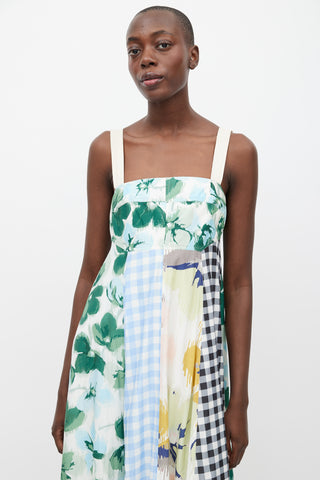 Lee Mathews Multicolour Floral & Gingham Dress