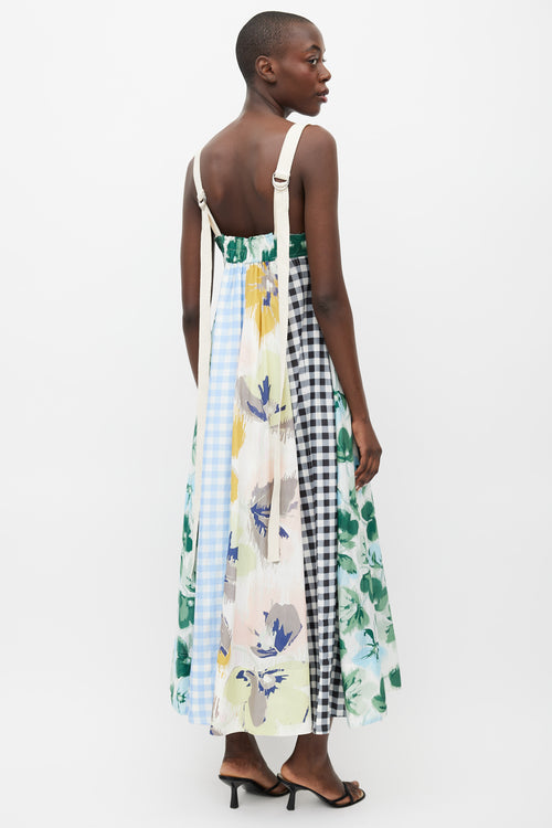 Lee Mathews Multicolour Floral & Gingham Dress