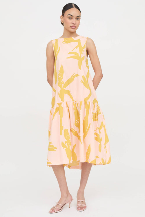 Lee Matthews Cotton Pattern Dress