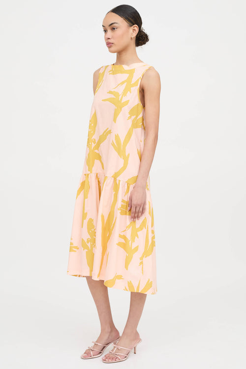 Lee Matthews Cotton Pattern Dress