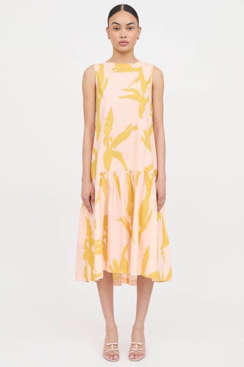 Lee Matthews Cotton Pattern Dress