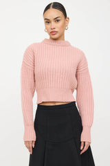 Lee Mathews Wool Ribbed Knit Sweater