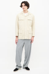 Lemaire Beige Four Pocket Chore Jacket