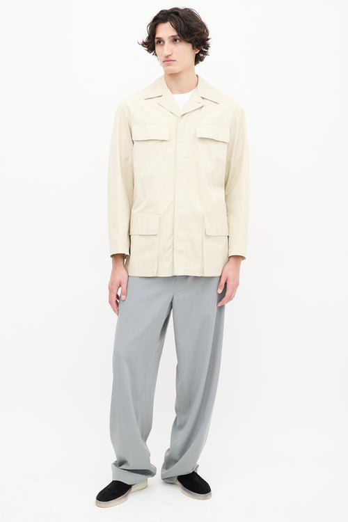 Lemaire Beige Four Pocket Chore Jacket