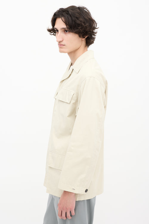 Lemaire Beige Four Pocket Chore Jacket