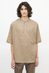 Lemaire Beige Henley Top