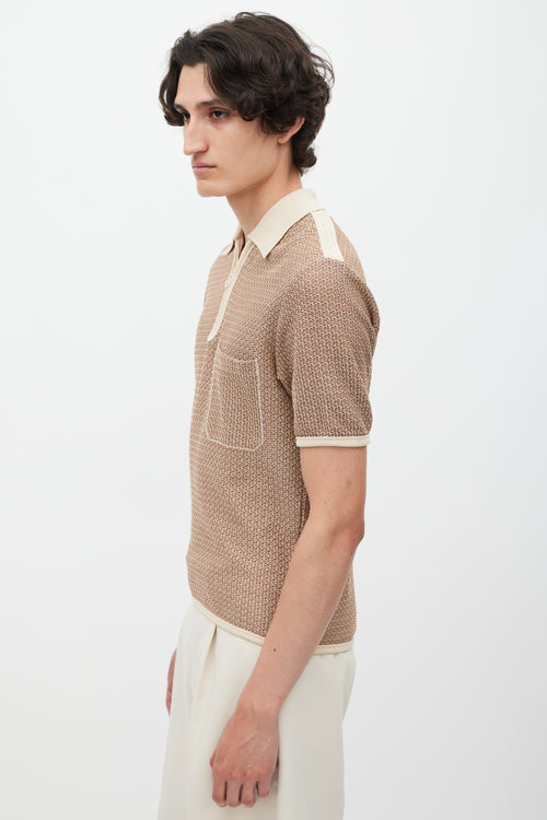 Lemaire Beige Knit Polo