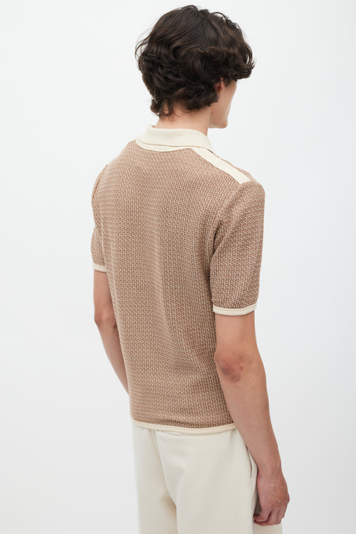 Lemaire Beige Knit Polo