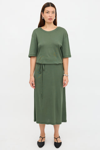 Lemaire Belted Rib T-Shirt Dress