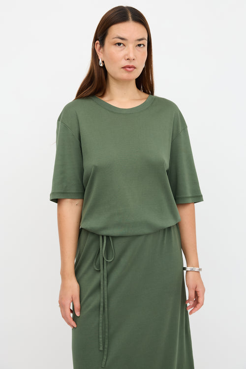 Lemaire Belted Rib T-Shirt Dress