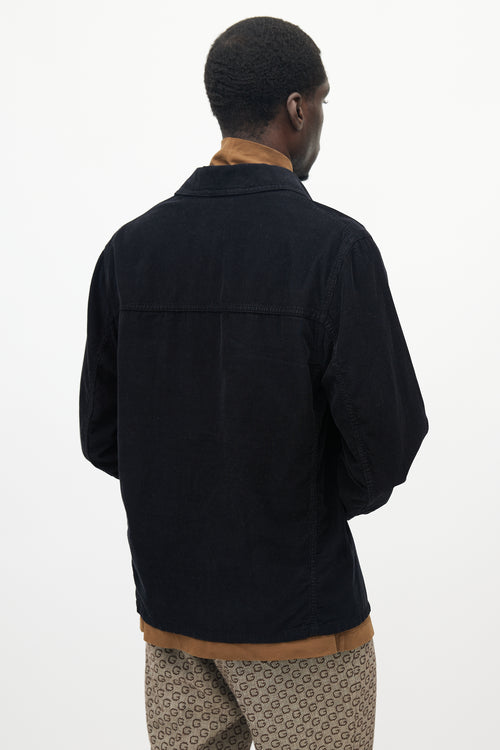 Lemaire Black Corduroy  Shirt