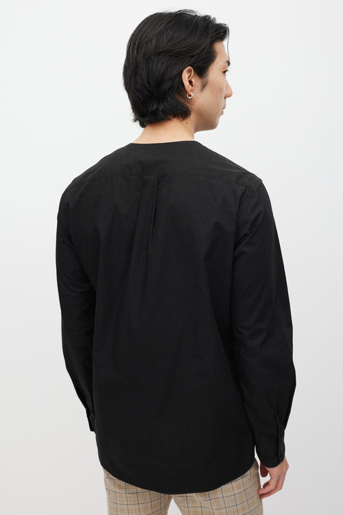 Lemaire Black V-Neck Shirt