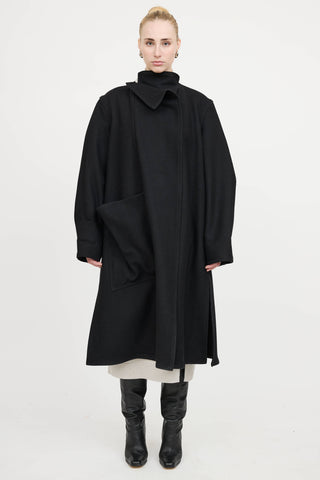 Lemaire Wool Wrap Coat