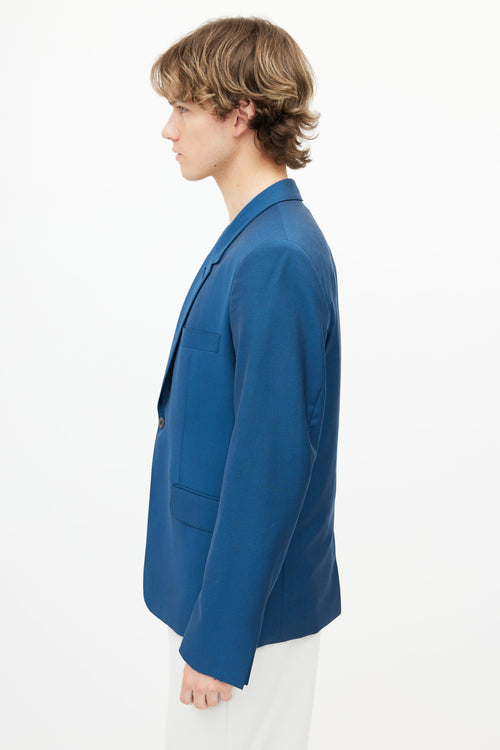 Lemaire Blue Mohair & Wool Blazer