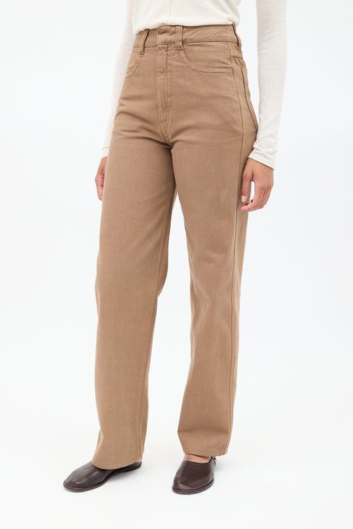 Lemaire Brown High Waisted Jeans