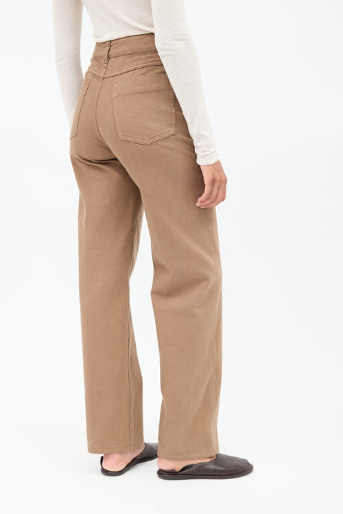 Lemaire Brown High Waisted Jeans