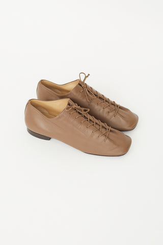 Brown Leather Derby Oxford