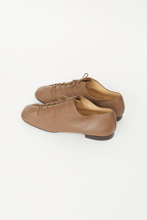 Brown Leather Derby Oxford