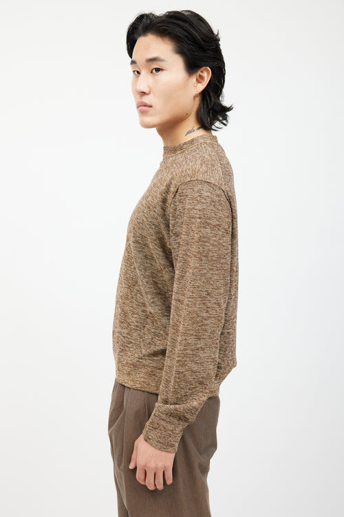 Lemaire Brown Melange Knit Sweater