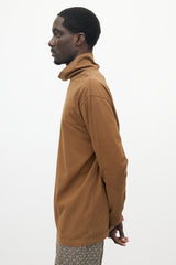 Lemaire Brown Turtleneck Top