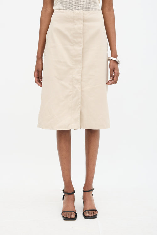 Lemaire Button Midi Skirt