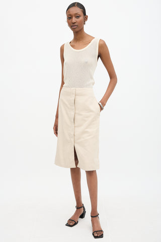 Lemaire Button Midi Skirt