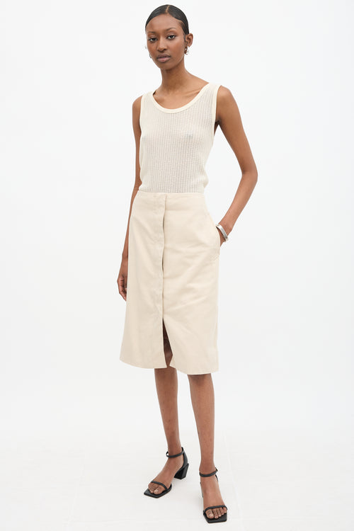 Lemaire Button Midi Skirt