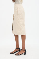 Lemaire Button Midi Skirt