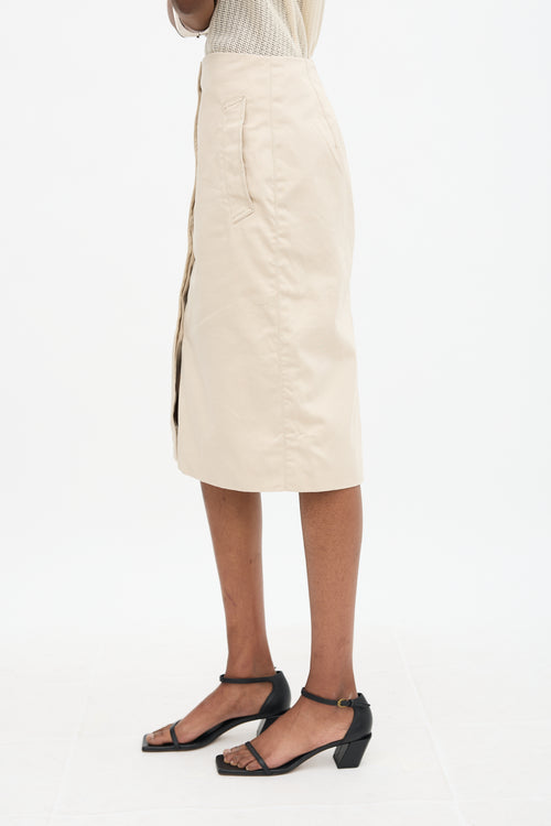 Lemaire Button Midi Skirt