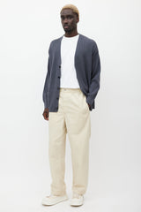 Lemaire Cream Straight Leg Trouser