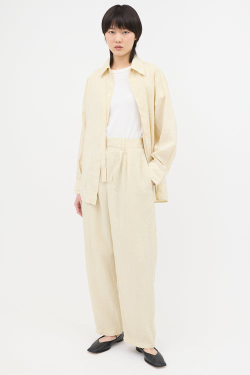 Lemaire Crinkled Pleated Trouser
