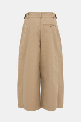 Lemaire Cropped Large Wide Leg Pant