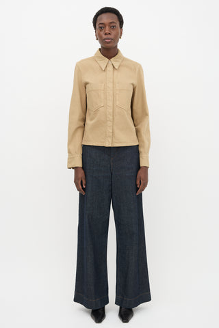 Lemaire Denim Point Collar Shirt