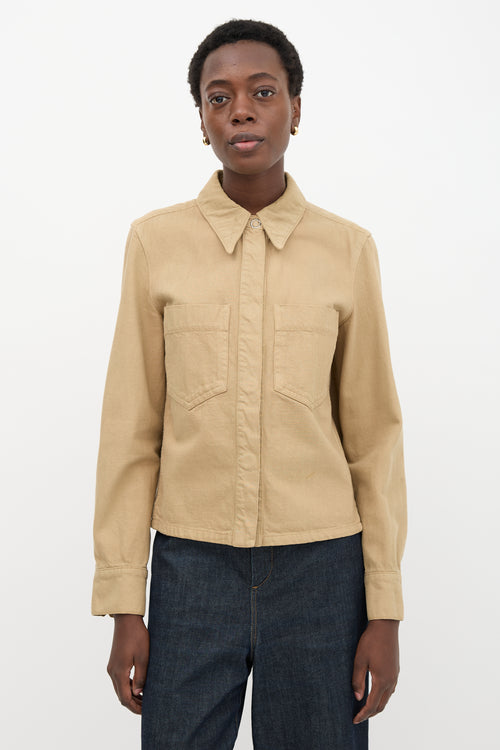 Lemaire Denim Point Collar Shirt