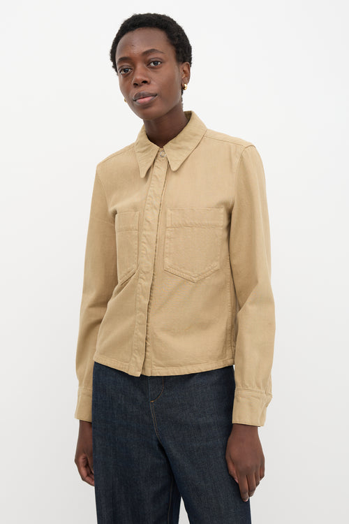 Lemaire Denim Point Collar Shirt