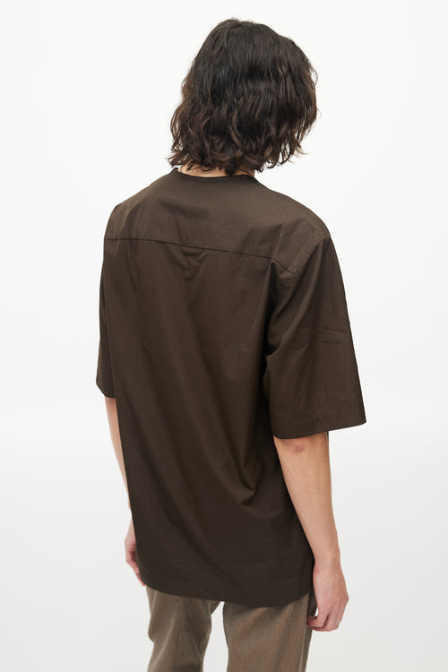 Lemaire Green Minimal Pocket T-Shirt