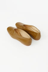 Lemaire Khaki Leather V Loafer