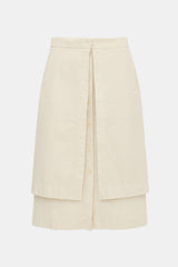 Lemaire Layered Button Midi Skirt