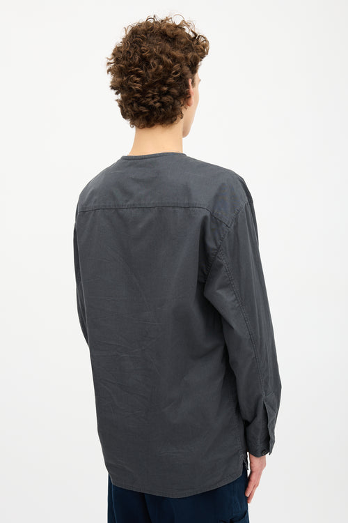 Lemaire Oversized Collarless Shirt