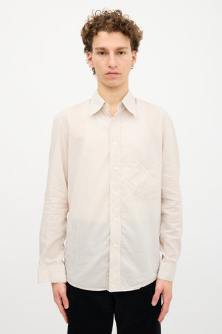 Lemaire Pinstripe Shirt