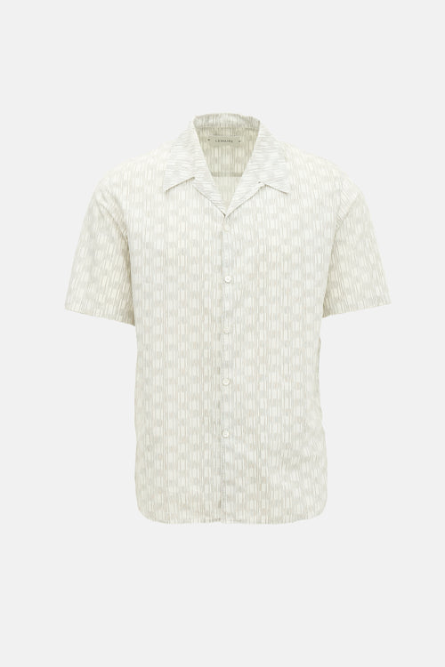 Lemaire Printed Convertible Collar Shirt