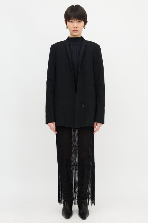 Lemaire Puckered Wool Blazer